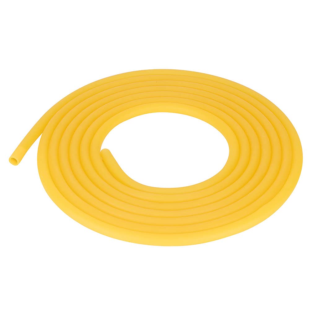 Labasics Rubber Tubing, Pure Latex Amber Tubing Natural Rubber Tube 7/16 inch (12 mm) OD 5/16 inch (8 mm) ID Highly Elastic and Strong, 5 Meter