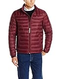 Tommy Hilfiger Men's Packable Down Jacket, Merlot, Small