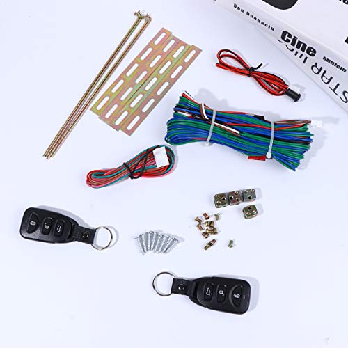 Wakauto 1 set deurvergrendeling voor voertuig, universele afstandsbediening, centrale vergrendeling, zonder sleutel… - Afbeelding 3