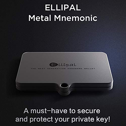 ELLIPAL Mnemonic Metal, 24 Word Seed Phrases & Easy Setup, Unbreakable