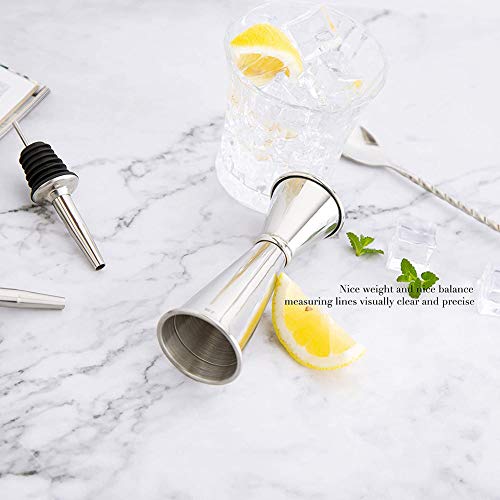 Cocktail Shaker Set, Cocktail Mixer, Cocktailset Aus Edelstahl Barmass, Barstössel, Barlöffel, Barsieb – Bild 7