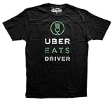 UBER EATS t shirt full front, UBER EATS driver t-shirt, Ride sharing tee