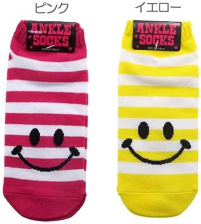 Amazon Co Jp ボーダースマイル アンクルソックスかわいいプチプラ靴下通販 ピンク おもちゃ