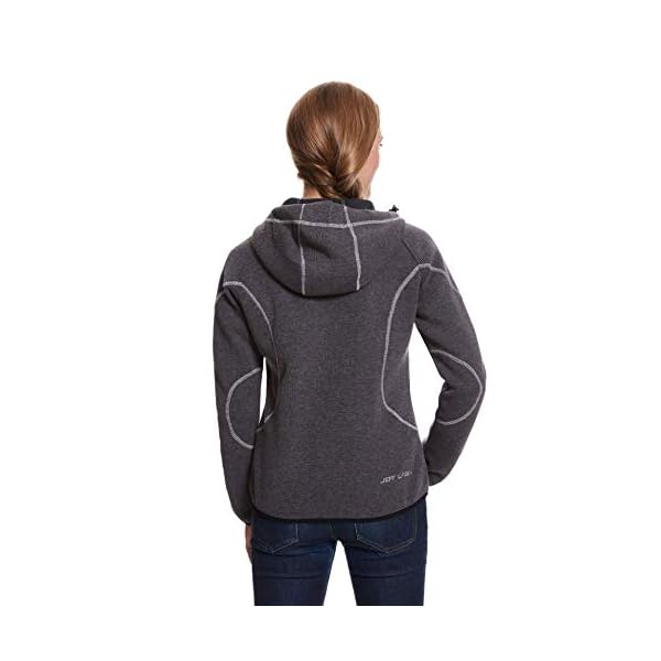 Jeff Green Damen Strick Fleece Jacke Kapuze Sligo – Bild 3