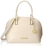 Anne Klein Shimmer Down Satchel Handbag, Vanilla Bean, One Size