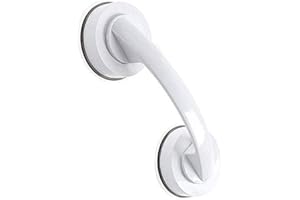 JanTeelGO Suction Grab Bar, Portable Suction Handle Bar Suction Grip Bar for Window Door Drawer Cabinet Mini Fridge Grab Puller (White)