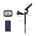 ieGeek Solar Spotlight, LED Solar Garden Lights, Solar Lights Outdoor Landscape Lighting for Path Garden Backyard Lawn, IP65 Waterproof, Adjustable 3 Lighting Modes Auto On/Off