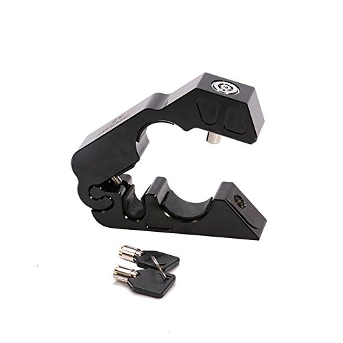 Soosee Motorcycle Lock - Universal Â alloy CNC Motorcycle Handle Throttle Grip Security Lock with 2 Keys to Secure a Bike, Scooter, Moped or ATV in Under 5 Seconds