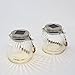 2 Glass Solar Lighted Jars with Warm White LEDs, Nautical Rope Handles, Rechargeable Battery Included