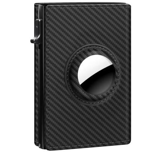 GAOCHALE AirTag Wallet Genuine Leather Air Tag
