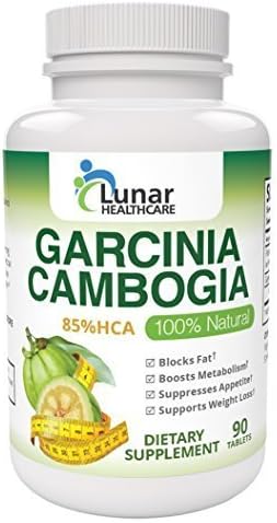 Lunar Healthcare 85% HCA Garcinia Cambogia 1500mg Weight Loss Supplement by Lunar Healthcare