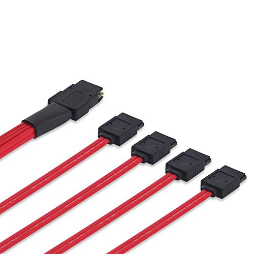Minisas36ptosata Server Data Cable Connector Hard Disk Interface Converter Black 1M