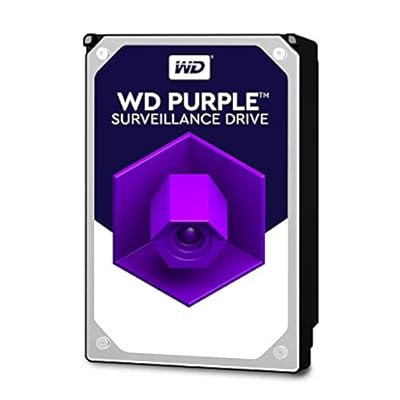 WD Purple 6TB Surveillance Hard Disk Drive - 5400 RPM Class SATA 6 Gb/s 128MB Cache 3.5 Inch - WD60PURZ