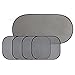 BLuesim Car Sunshade, Windshield Car Sun Shade for Kids Child Passenger, Side Rear Cling Sunshade with Sun Glare UV Rays and Heat for Vehicle SUV Driver Grey