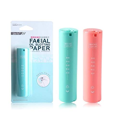 Auch 2 Roll Oil Blotting Papers Oil Absorbing Tissues Oil-absorbing Face Clean Roller Pulling Type Portable Oil Blotting Paper - Thumbnail 5