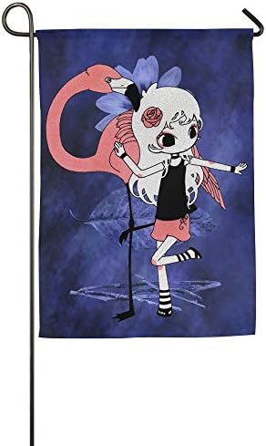 XIUHUA Welcome Outdoor Flags Summer Large/ Small Beauty Good Life Burlap Garden Flag Rose Girl Pink Flamingo Dance Outdoor Flags Christmas Flags Monogram Garden