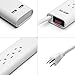 BESTEK 6-Outlet Surge Protector 6 Feet Cord with Dual 2.1A Total USB Ports, 245 Joule