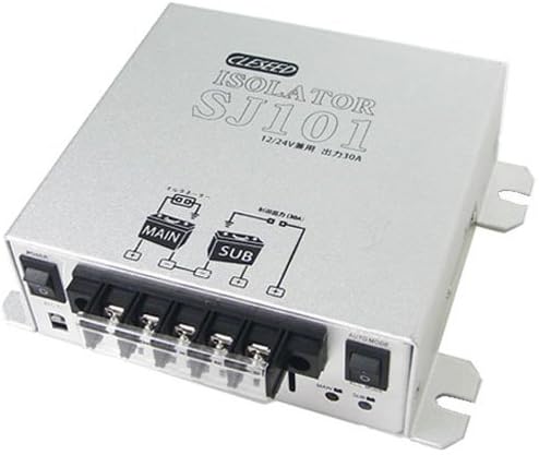 Amazon Cleseed 走行充電器 アイソレーター 12v 24v 両対応 30aまで充電電流対応 過放電防止30a出力制御端子付き Acc連動可能 Sj101 バッテリー充電器 車 バイク