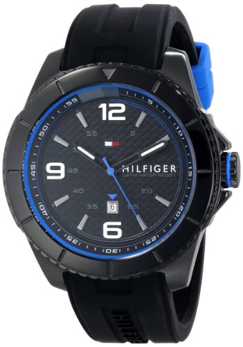 Tommy Hilfiger Men's 1791017 Analog Display Quartz Black Watch