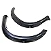Fender Flares Compatible With 2007-2013 Toyota Tundra, Black ABS Pocket Style Wheel Cover Protector Vent Trim by IKON MOTORSPORTS
