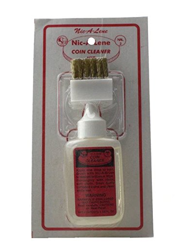 Nic-A-Lene 1.25 oz Nickel, Cents & Clad Coin Cleaner with Brush