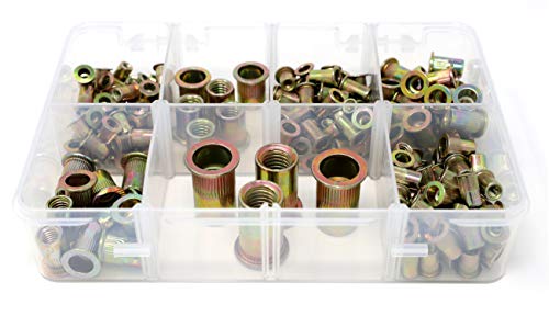 iExcell 200 Pcs #6-32, 8-32, 10-24, 1/4-20, 5/16-18, 3/8-16,1/2-13 Carbon Steel Flat Head UNC Rivet  - //medicalbooks.filipinodoctors.org