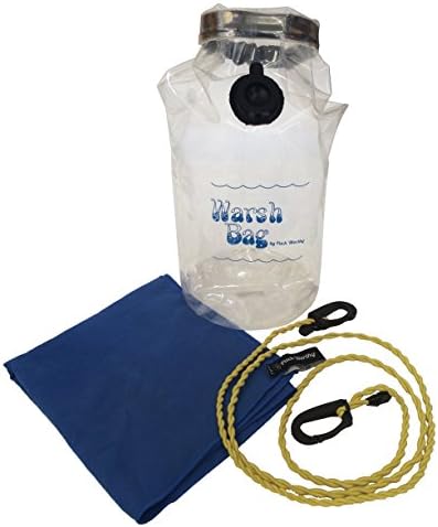 Pack Worthy Warsh Bag Bundle, Coghlan's Bungee Clothesline, Microfiber Towel, Portable Laundry System, Hand Washer