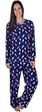 Premium Women’s Microfleece Pajamas – Long V Neck PJ Set – Warm & Comfortable