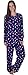 PREMIUM Women's Microfleece Pajamas - Long V Neck PJ Set - Warm & Comfortable