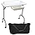 LCL Beauty Portable Folding 1-Drawer Manicure Table with Client Wrist Pad and Free Carrying Case