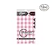 Pink Checkered Gingham 12 Pack Premium Disposable Plastic Tablecloth 54 Inch. x 108 Inch. Rectangle Table Cover By Grandipity