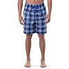 IZOD Men's Lite Touch Fleece Sleep and Lounge Short, Navy/Blue Plaid, Large IZOD Men's Lite Touch Fleece Sleep and Lounge Short, Navy/Blue Plaid, Large