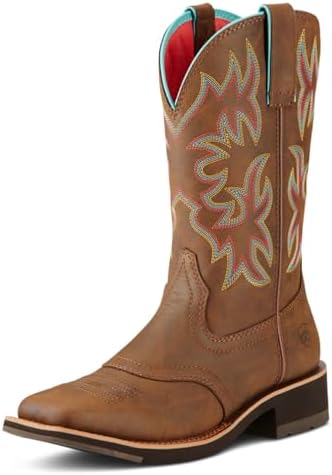 Amazon.com | ARIAT Unisex Youth Rambler Western Boot, Earth  display picture 2