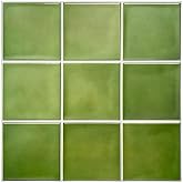 Commomy Matte 3D Peel and Stick Tile 10 Pcs 11.8"x11.8",Green | Ultralight PVC Square Peel and Stick Backsplash for Kitchen Stick on Tiles for Bathroom,Living Room(Covers 9.7 sq.ft)