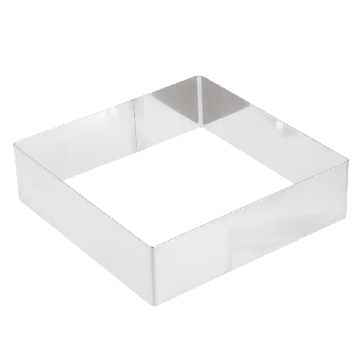 Luxshiny Square Stainless Steel Mousse Ring Cake Mold Baking Tool for Dessert Rings and Cookie Moulds