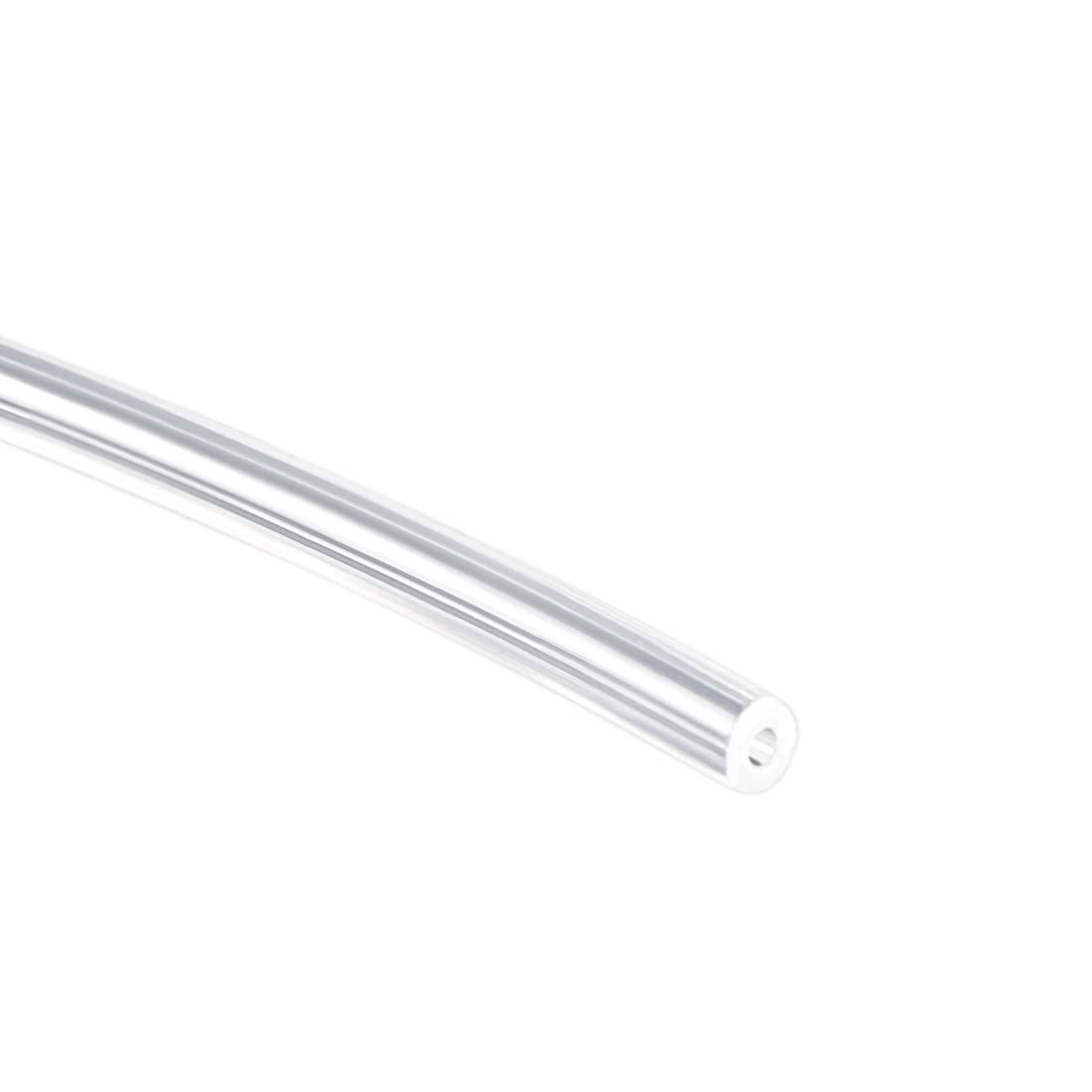 sourcing map Silicone Tubing 0.5mm ID x 1mm OD 30ft 9.2m Flexible Silicone Rubber Tube Air Hose Pipe for Pump Transfer Clear