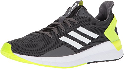 Adidas men s questar ride running shoe, carbon/white/el…