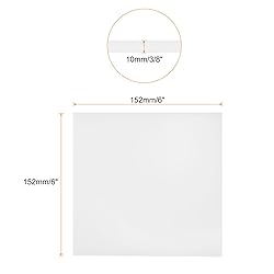 Rebower 6 x 6 Inch UHMW Polyethylene Sheets, 3/8