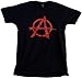 Ann Arbor T-shirt Co. Anarchy Distressed Symbol Unisex T-Shirt/Anarchist, Punk, Riot, Disorder Tee-Black-XX-Large