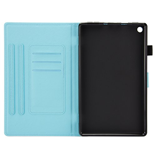 UUcovers Kindle Fire HD 8 Case,Slim Folio Stand Case with Auto Wake/Sleep&[Pen Slot] Smart Cover for Amazon Kindle Fire HD 8 7th Gen 2017 Release & 6th Gen Release 2016 with Free Stylus,Sunrise - Thumbnail 2