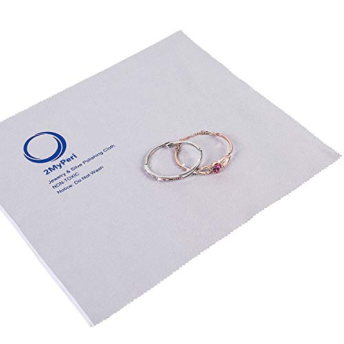 Upgrade Pro Size Polishing Cleaning Cloth for Gold or Silver and Platinum，Jewelry ，Cutlery，Watch | 11" x 14" | Keep Jewelry Clean and Shiny - Thumbnail 4