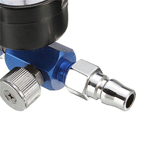 SENREAL Air Regulator with Pressure Gauge Scratch Doctor Spray Gun Air Regulator Gauge Air Filter