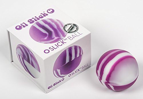 Oil Slick Ball Platinum Cured Medical Grade Silicone Container (Orchid) by Oil Slick