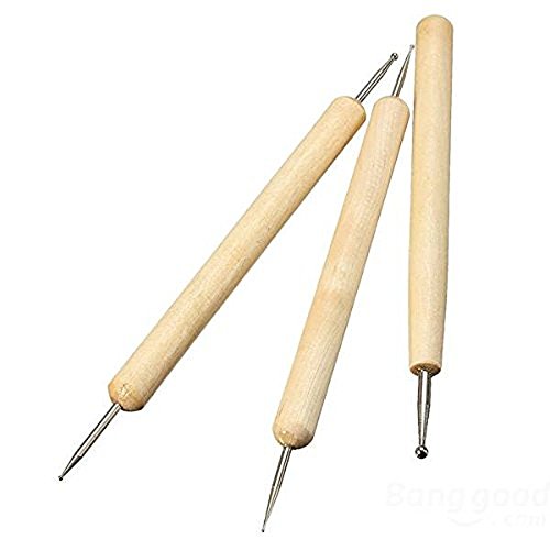 COMIART Ball Styluses Tool Set for Embossing Pattern Clay Sculpting