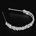 Hairband-Foxnovo Bridal Crowns Headband Crystal Tiaras for Wedding