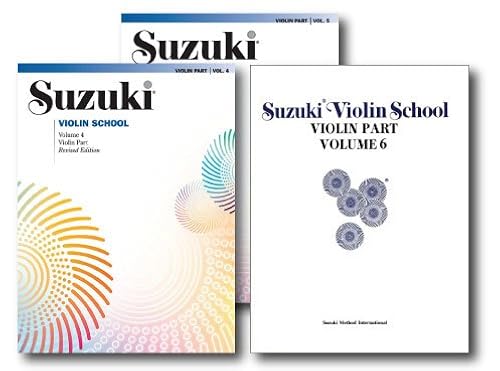 Suzuki Violin School, Violin Part - 3 Book Set - Includes Volume 4 ...