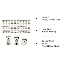 90 Sets M5 Screw Post Metal Chicago Screws Binding