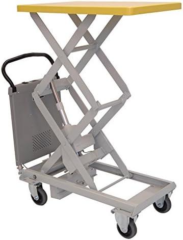 Southworth Products PLM-100W Dandy Powered Scissor Lift Cart, Battery Operated, 220 lb. Capacity, 24" x 36" Platform