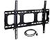 Mount-It! MI-303B Tilt TV Wall Mount Bracket for LCD, LED, or Plasma Flat Screens, 32” – 65” Screen Sizes, HDMI Cable Included, Black