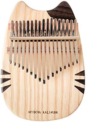 HXSD Thumb Piano, 17-tone Beginner Plate Cat Thumb Piano, Finger Piano, Good Quality, Durable, Self-use, Gift-giving High-end Grade (Color : Natural)